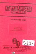 Kearney & Trecker-Milwaukee-Kearney Trecker Milwaukee No. 2D Rotary Head Milling Instruction Manual-#2-No. 2-01